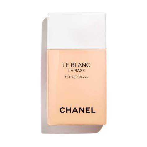 brightening makeup base chanel|LE BLANC LA BASE .